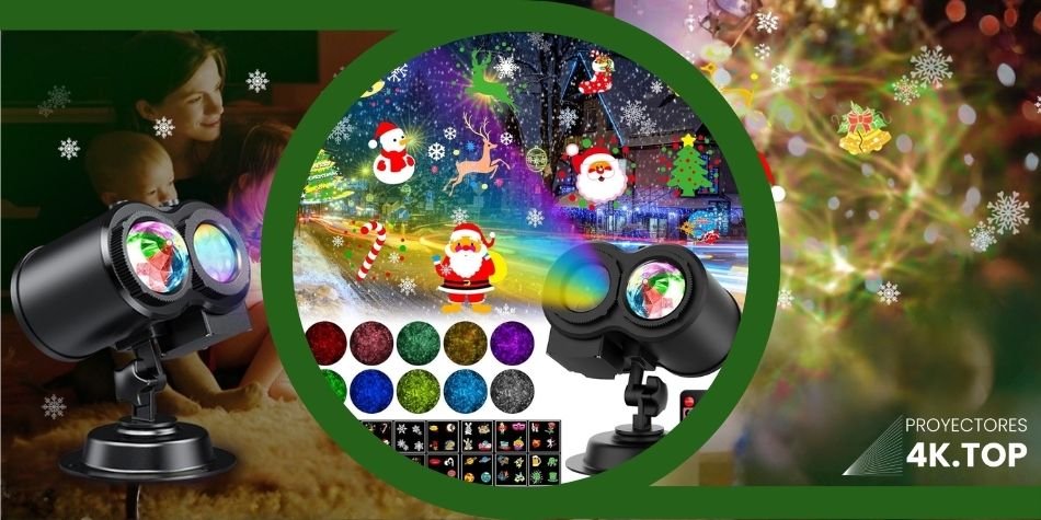 Proyector de Luces Navideñas para Exterior