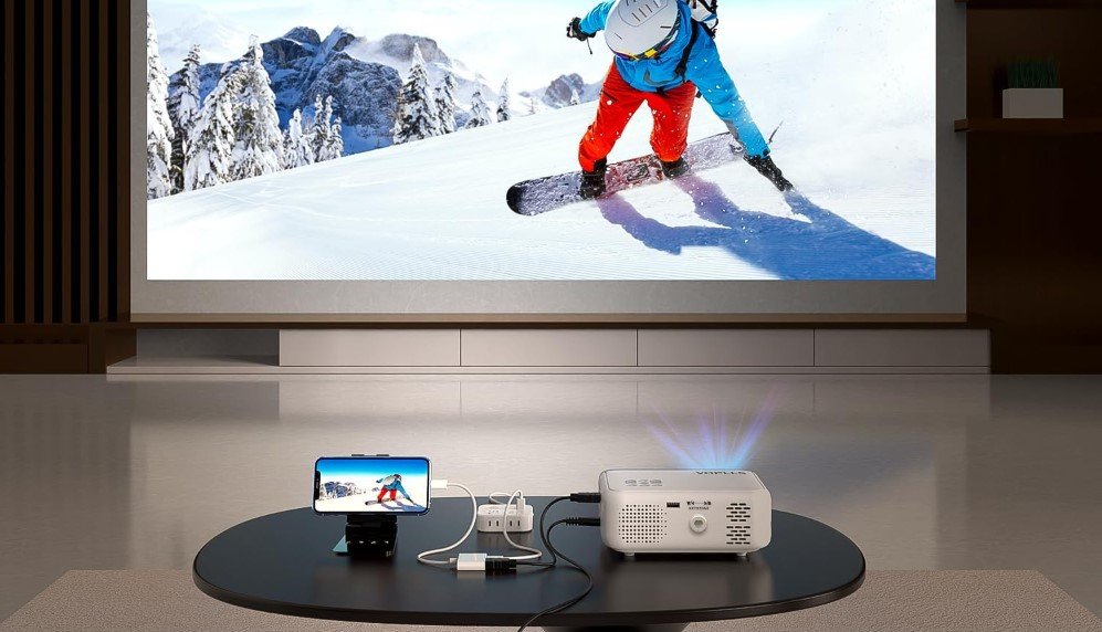 Mini Proyector para Móvil y Dispositivos