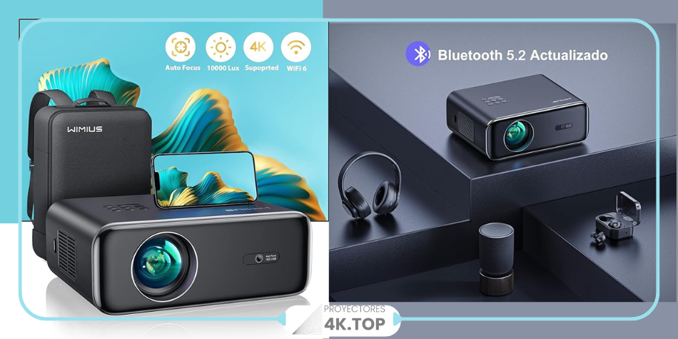 Proyector 4K WiFi Bluetooth 28000 Lúmenes: ¿Es el mejor proyector Full HD 1080P de 2025?