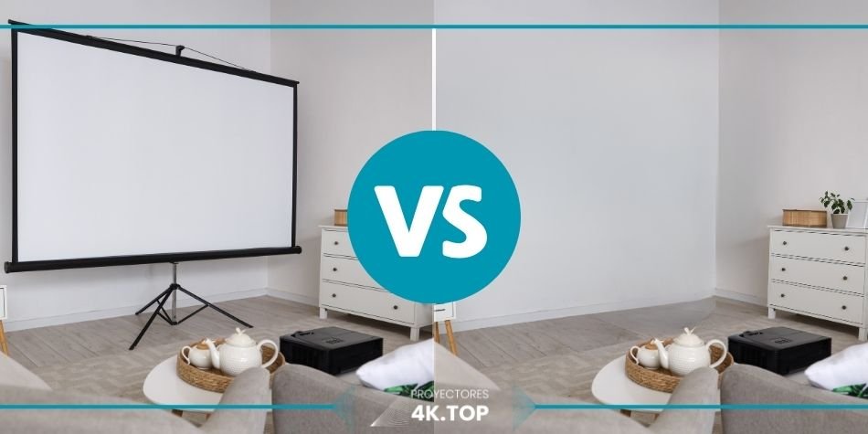 Pantalla de Proyección vs Pared Blanca: Análisis con Fotos Reales