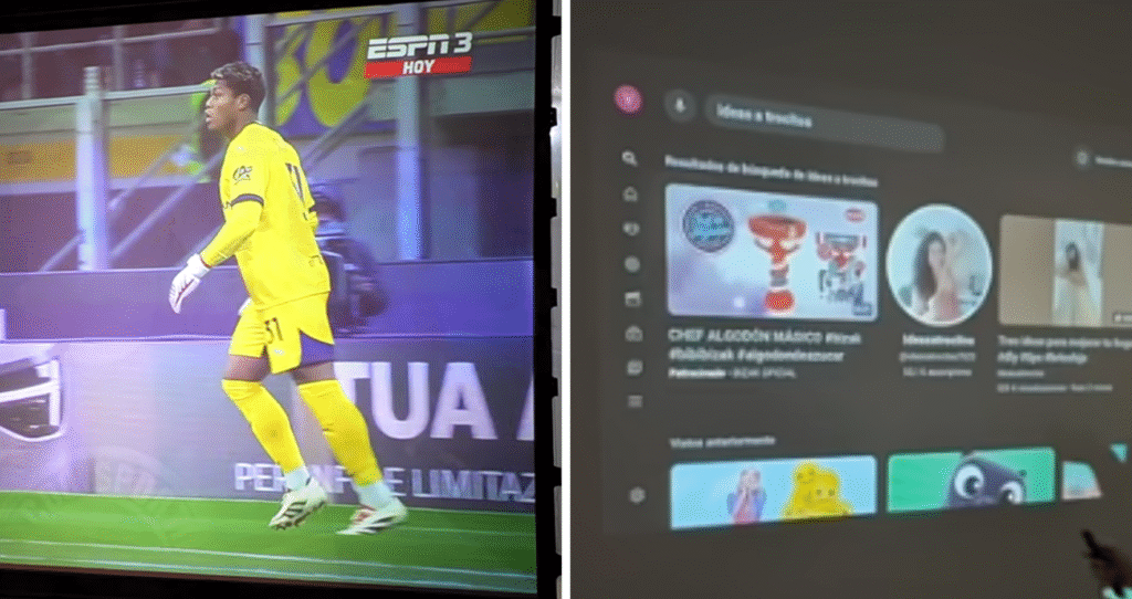 Pantalla de proyección vs pared blanca