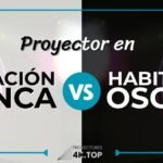 Proyector en habitación Blanca vs Oscura